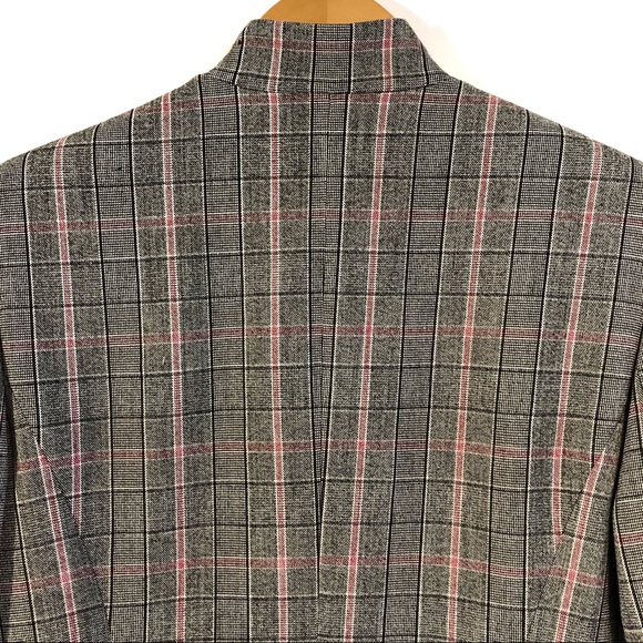 Vintage Gray and Pink Power Blazer - Picture 4 of 8